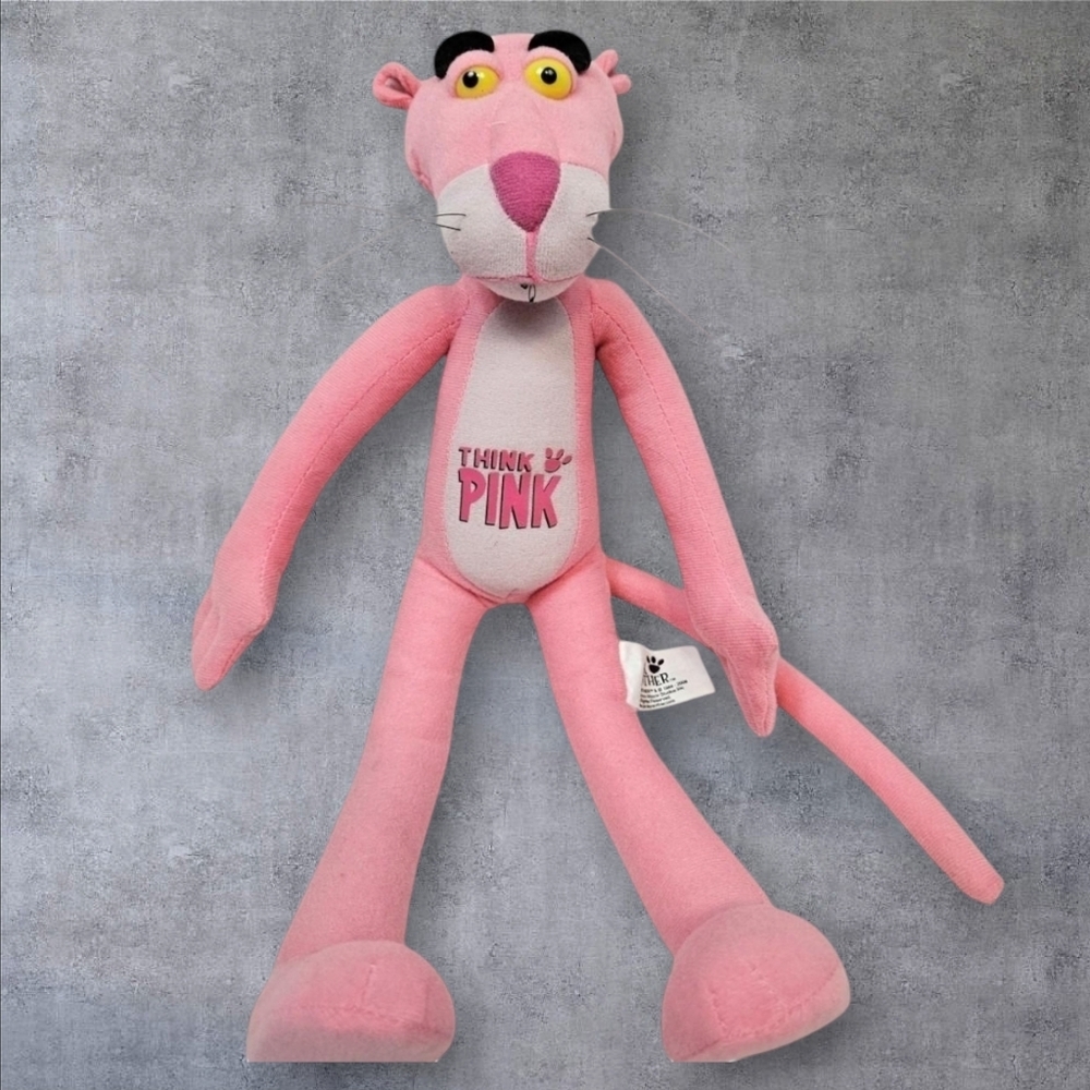 Pink Panther 16‎ Inch Tall Plush Stuffed Animal "Think Pink"